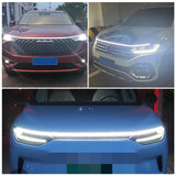 Led Car Hood Flexible Daytime Running Light Strip Universal Decor Lamp Start-Scan Led Decoration Lights Jennyshome