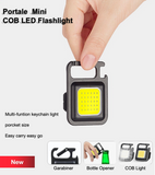 Portable Flashlight Keychain Mini LED Light Glare COB USB Charging Emergency Lamps Work Light Outdoor Camping Light Corkscrew keychain flash light led Jennyshome