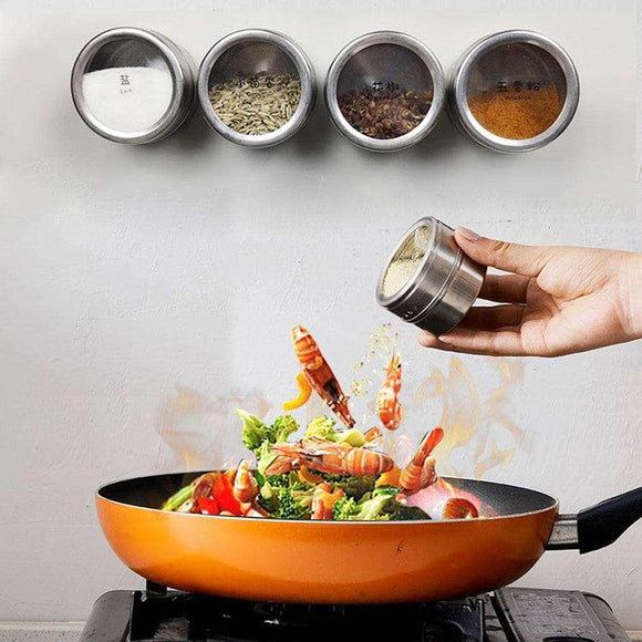 Easy Pour Magnetic Spice Tins - Jennyhome Jennyhome