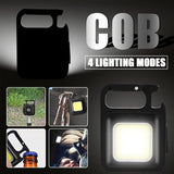 Portable Flashlight Keychain Mini LED Light Glare COB USB Charging Emergency Lamps Work Light Outdoor Camping Light Corkscrew keychain flash light led Jennyshome