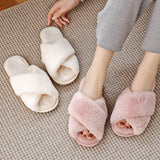 Soft Fluffy Cozy Faux Fur Slippers - Jennyhome Jennyhome