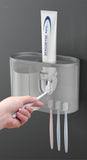 Toothbrush Holder Automatic Toothpaste Dispenser Wall Mount-Jennyhome