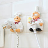 Cute Chef Wall-mounted Wire Plug Holder - Jennyhome Jennyhome