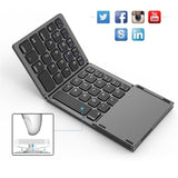 Mini Folding keyboard with Touchpad Wireless Bluetooth Keyboard - Jennyhome Jennynail