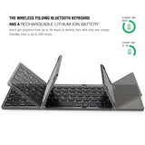 Mini Folding keyboard with Touchpad Wireless Bluetooth Keyboard - Jennyhome Jennynail