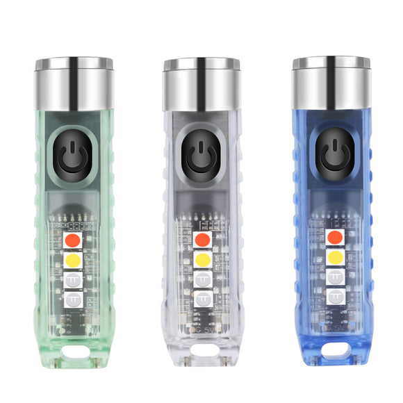 IP65 Mini LED Flashlights USB Rechargeable Keychain Flashlight - Jennyhome Jennynail