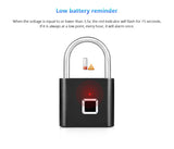 USB Charging Fingerprint Padlock Jennynailart