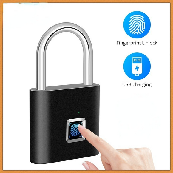 USB Charging Fingerprint Padlock Jennynailart