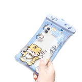 Transparent Removal Lanyard Mobile Phone Pouch Air Cushion Edge Cute Cartoon Print Mobile Phone Water Proof Bag for Swimming Jennynailart