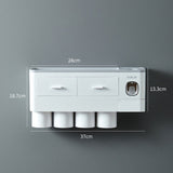 Wall-mounted Toothbrush Holder Storage Rack - Jennyhome Jennyhome