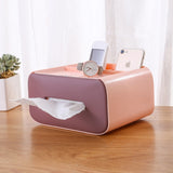 Tissue Storage Box Napkin Holder Multifunctional Sundries Storage Ontainer Living Room Stationery Organizer Box for Home Office Jennynail