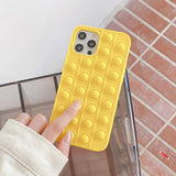 Relive Stress Phone Case For Iphone Pop Fidget Toys Bubble Soft Silicone Phone Case-Jennyhome Jennynail