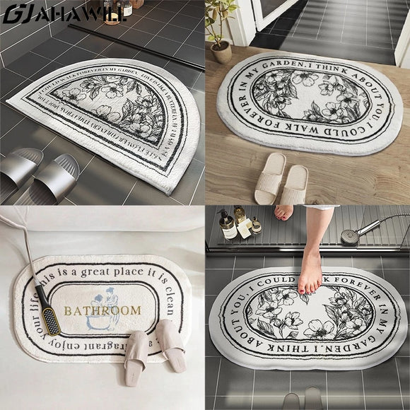 Anti-Slip Bath Mat Entrance Door Carpet Absorbent Living Room Rugs-Jennyhome Jennynail