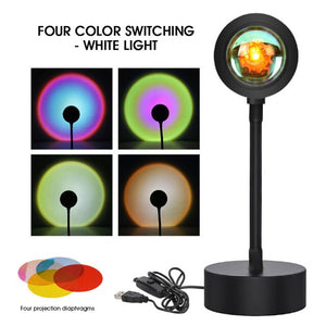 Sunset Lamp USB Sunset Projector Mood Light Living Room Bedroom Night Light-Jennyhome