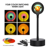 Sunset Lamp USB Sunset Projector Mood Light Living Room Bedroom Night Light-Jennyhome