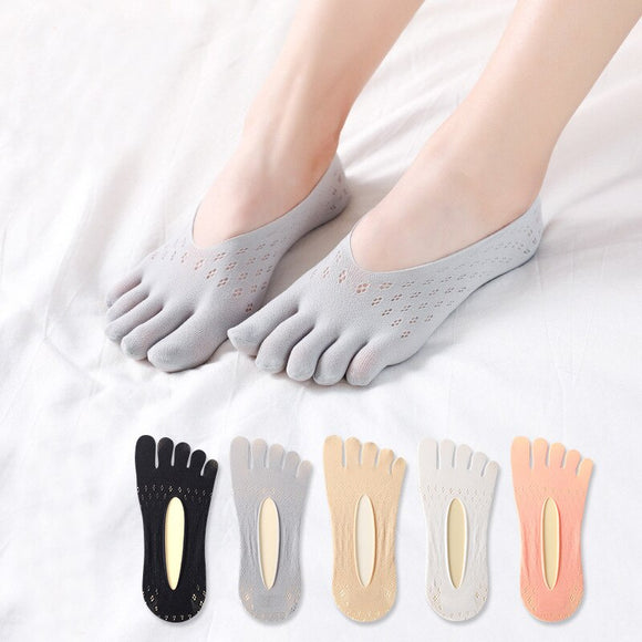 Women Invisible Mesh Hole 5 Toe Seperated Finger Socks-Jennyhome