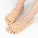 Women Invisible Mesh Hole 5 Toe Seperated Finger Socks-Jennyhome