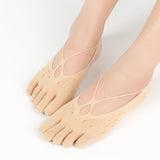 Women Invisible Mesh Hole 5 Toe Seperated Finger Socks-Jennyhome