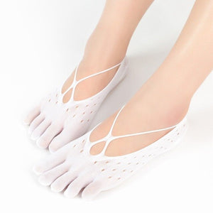 Women Invisible Mesh Hole 5 Toe Seperated Finger Socks-Jennyhome