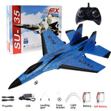 RC Foam Aircraft SU-35 Plane 2.4G Radio Control Glider Remote Control Fighter Plane - Jennyhome